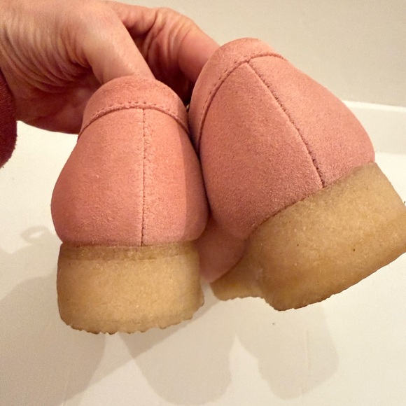 Free People Clark’s Originals Wallabee shoes in blush pink Sz 9 - Picture 8 of 13
